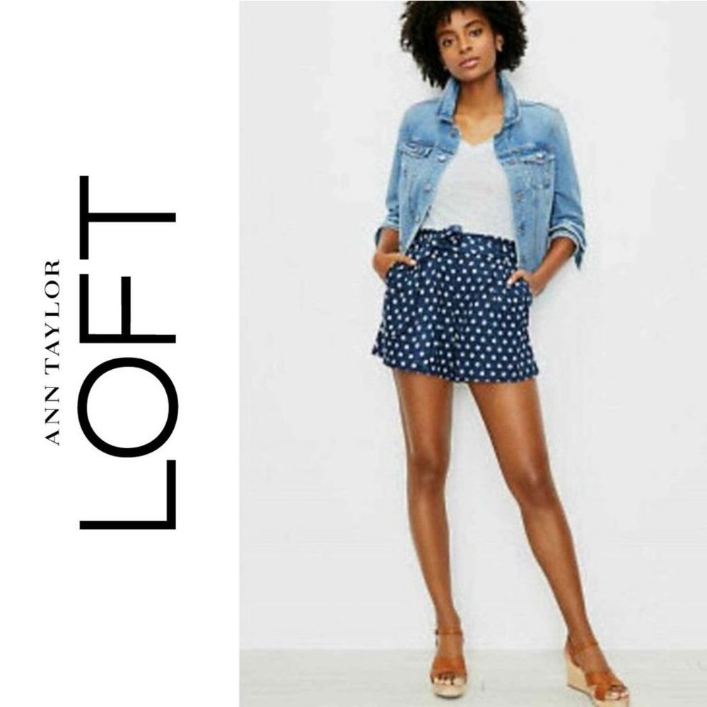 🌸 NEW LOFT PAPERBAG BELTED SHORTS
